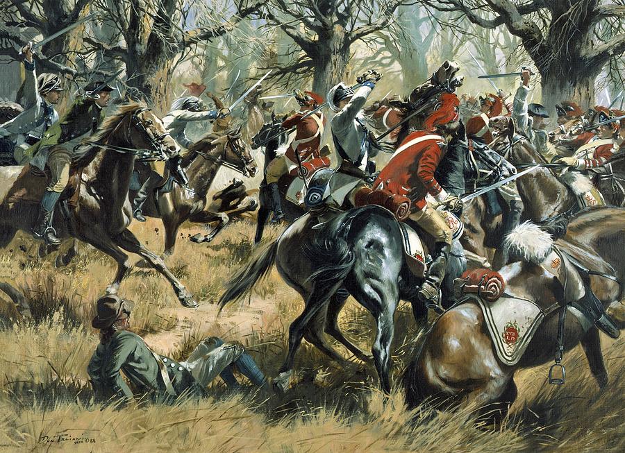 The Battle of Cowpens, Revolutionary War Painting by National Guard Don Troiani
