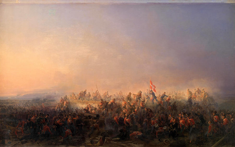 The Battle of Fredericia on July 6, 1849  Painting by Niels Simonsen