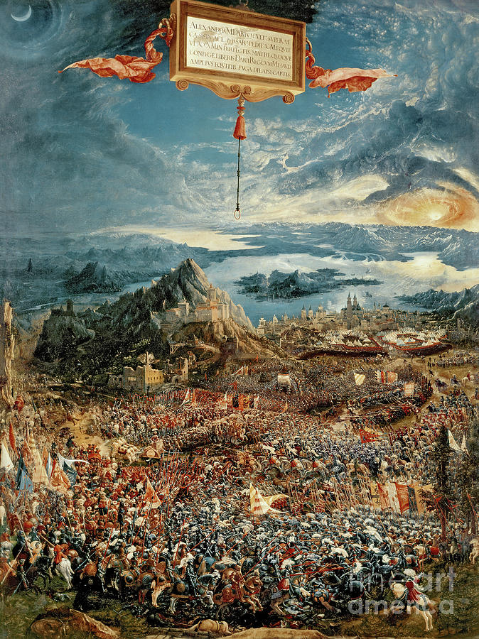Greek Painting - The Battle of Issus by Albrecht Altdorfer