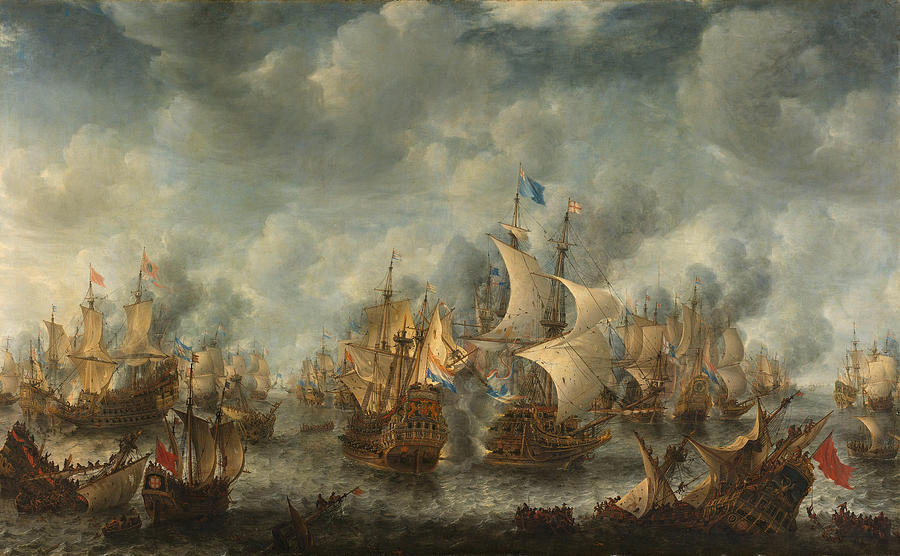 The Battle of Ter Heijde - Jan Abrahamsz Beerstraaten Painting by War Is Hell Store