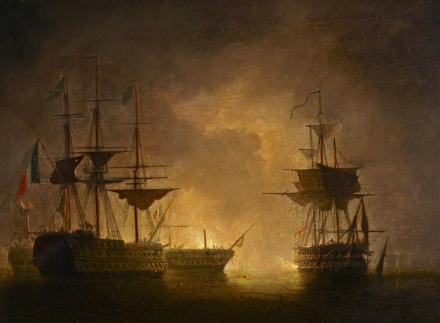 The Battle Of The Nile 1 August 1798 Painting By Nicholas Matthews ...