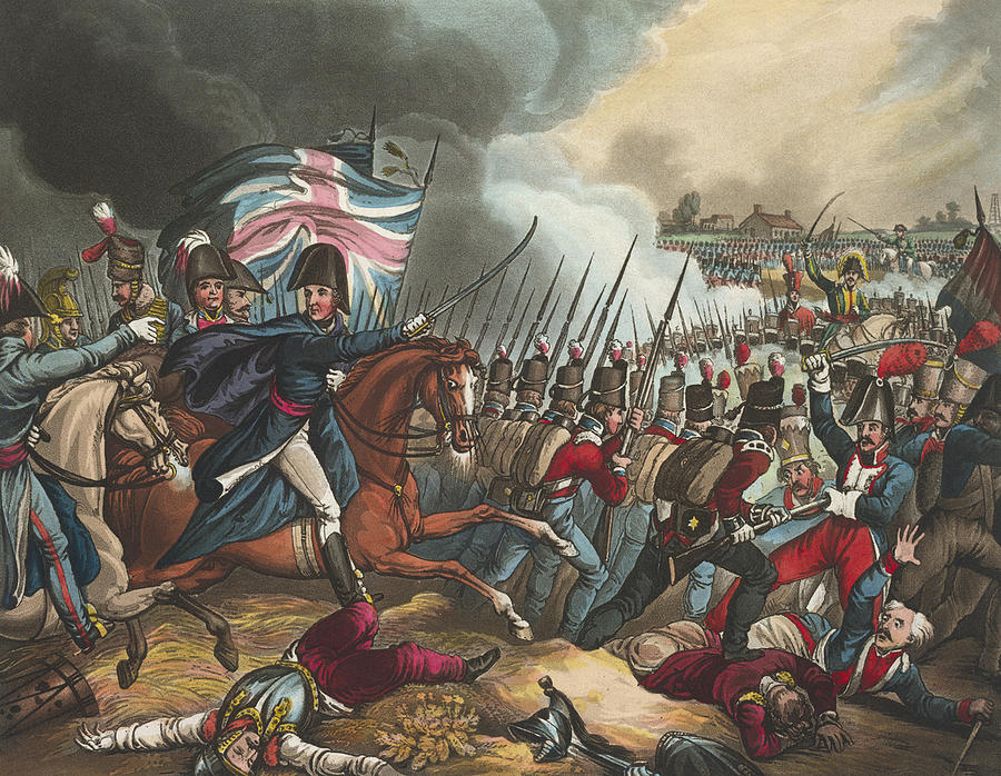 The Battle Of Waterloo Drawing