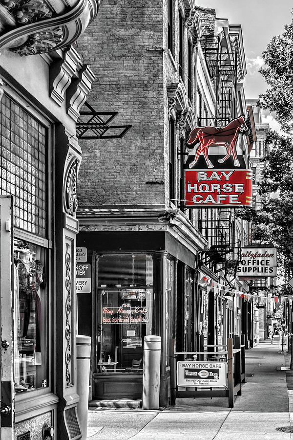 The Bay Horse Cafe Red Photograph by Sharon Popek