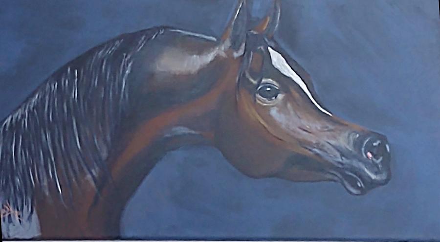 Horse Painting - The Bay Mare by Diana Cochran Horse Painting - The Bay Mare by Diana Cochran