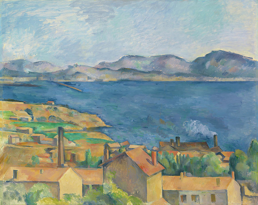 The Bay of Marseille, Seen from LEstaque Painting by Paul Cezanne