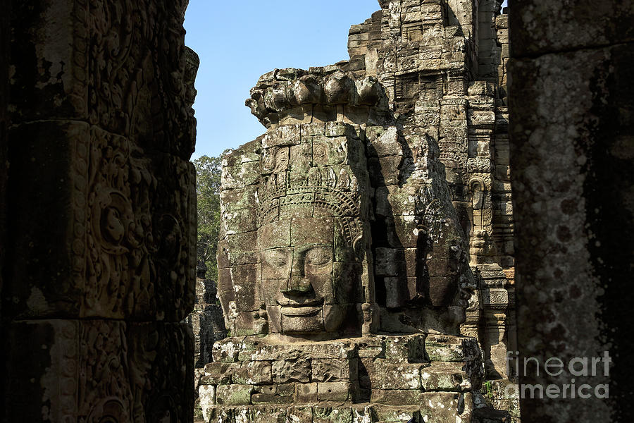 The Bayon temple in Angkor Wat, Cambodia Photograph by Julia Hiebaum