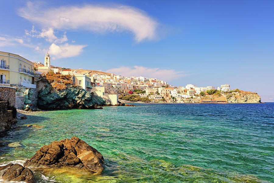 The beach Agios Nikolaos - Asteria - Vaporia from the Waves beac ...