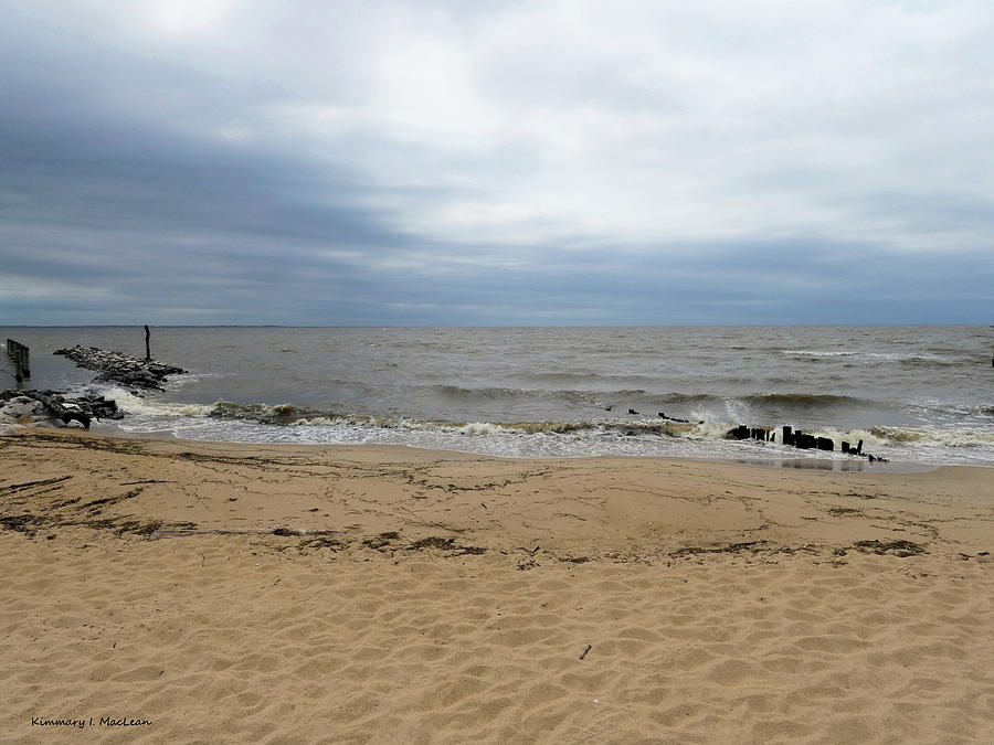The Beach and The Chesapeake Bay Photograph by Kimmary I MacLean