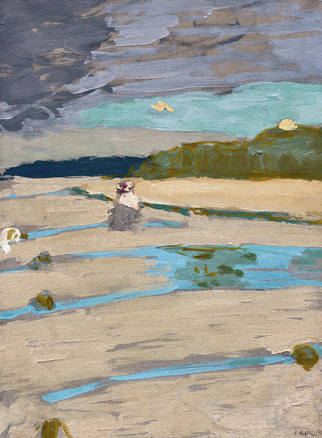 The Beach at Saint-Jacut, 1909 Painting by Edouard Vuillard - Fine Art ...