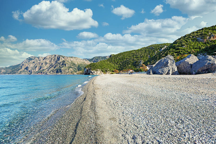 The beach Chiliadou in Evia island, Greece Photograph by Constantinos Iliopoulos