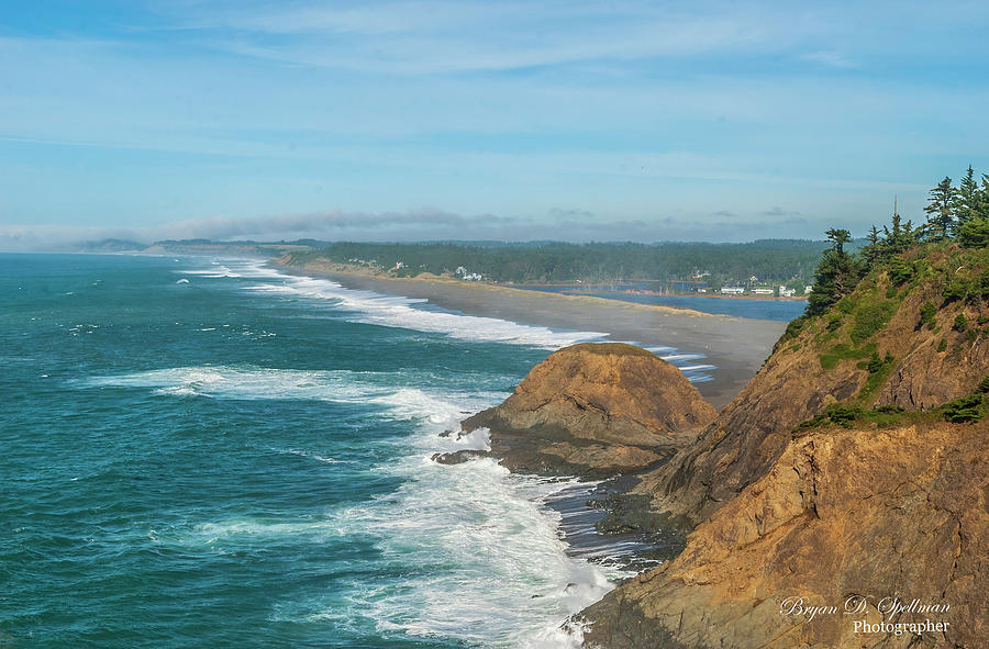 The Beach from Port Orford Head Photograph by Bryan Spellman