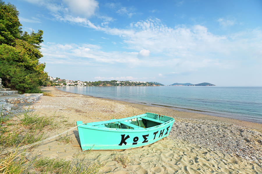 The beach Ftelia in Skiathos, Greece Photograph by Constantinos Iliopoulos