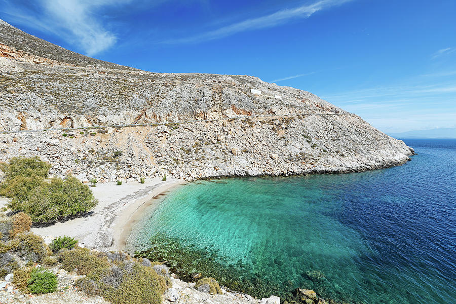 The beach Glaroi in Chios, Greece Photograph by Constantinos Iliopoulos