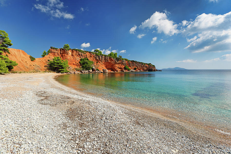 The beach Kokkinokastro of Alonissos, Greece Photograph by Constantinos Iliopoulos