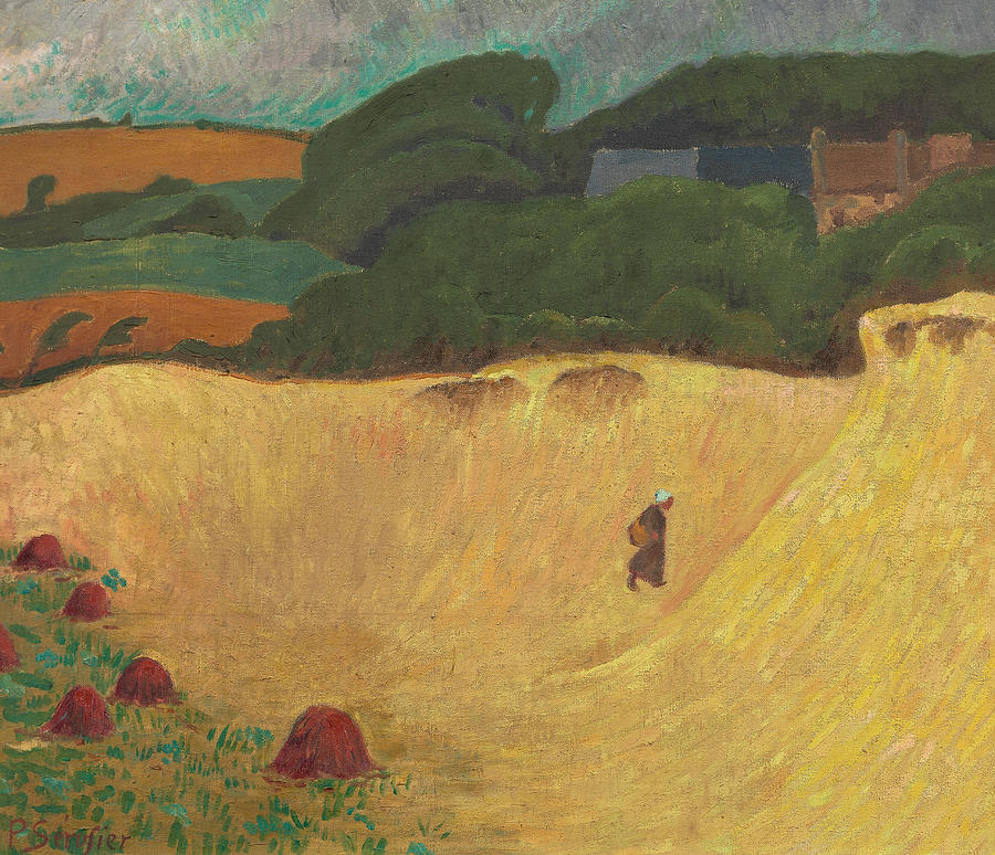 The Beach of Les Grands Sables at Le Pouldu Painting by Paul Serusier