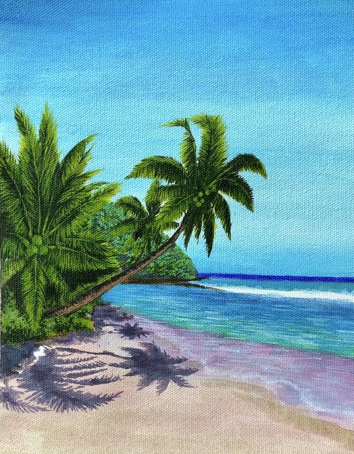 The Beach Painting by Soumya Nair - Fine Art America