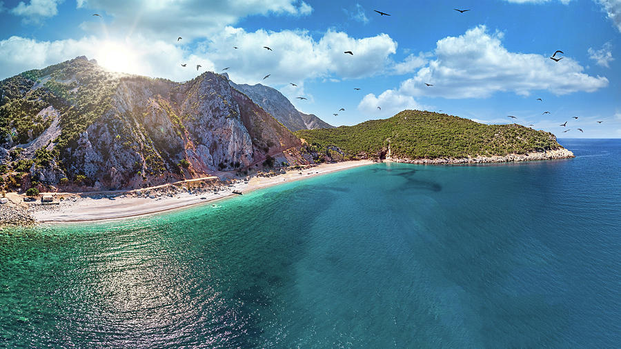 The beach Tsilaros in Evia, Greece Photograph by Constantinos Iliopoulos