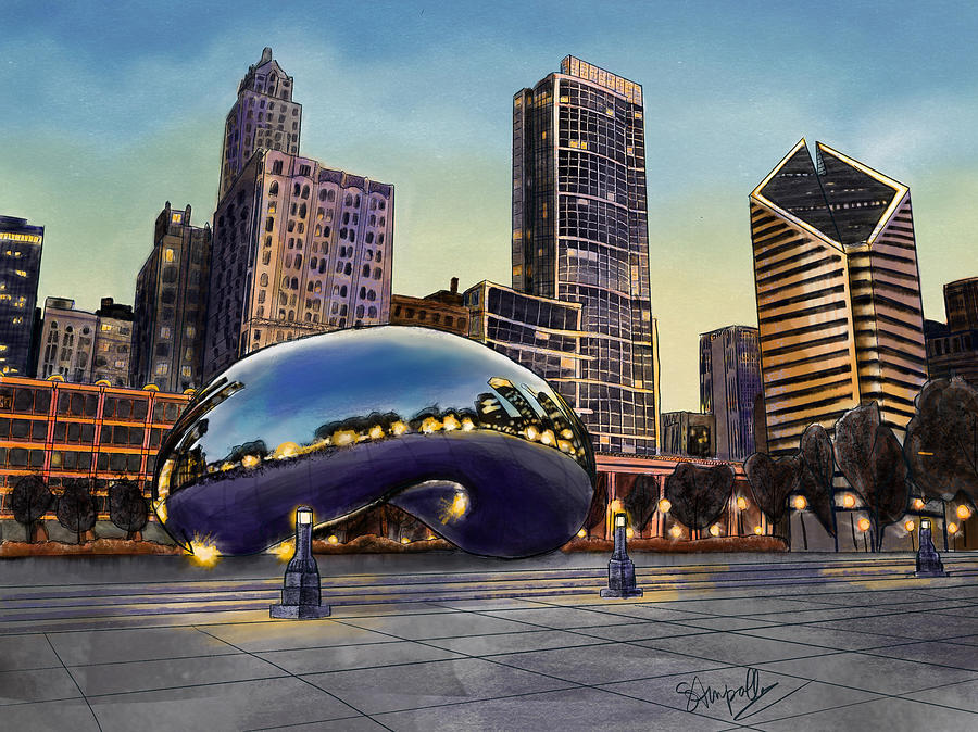 The Bean Digital Art by Sarah Ampalloor - Fine Art America