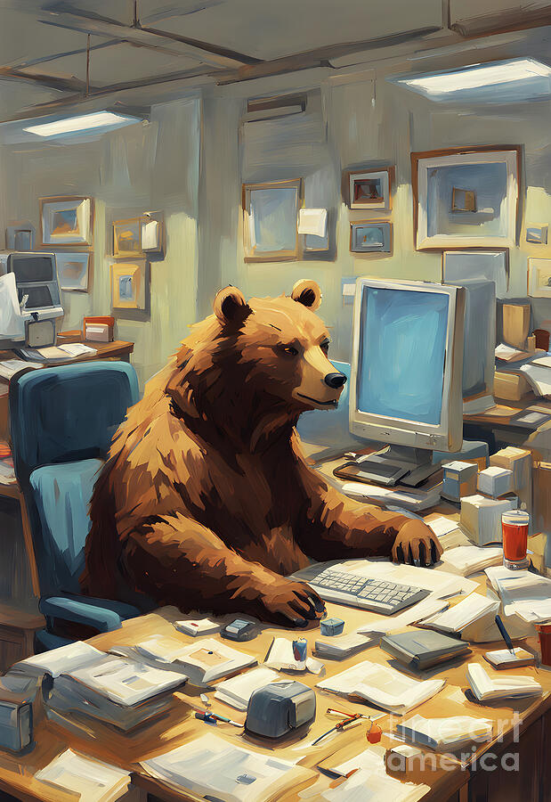 Wildlife Digital Art - The bear ceo by Sen Tinel