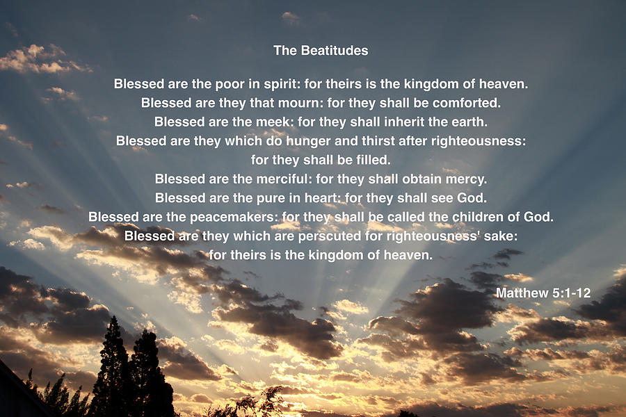 The Beatitudes Photograph by Donna Kennedy