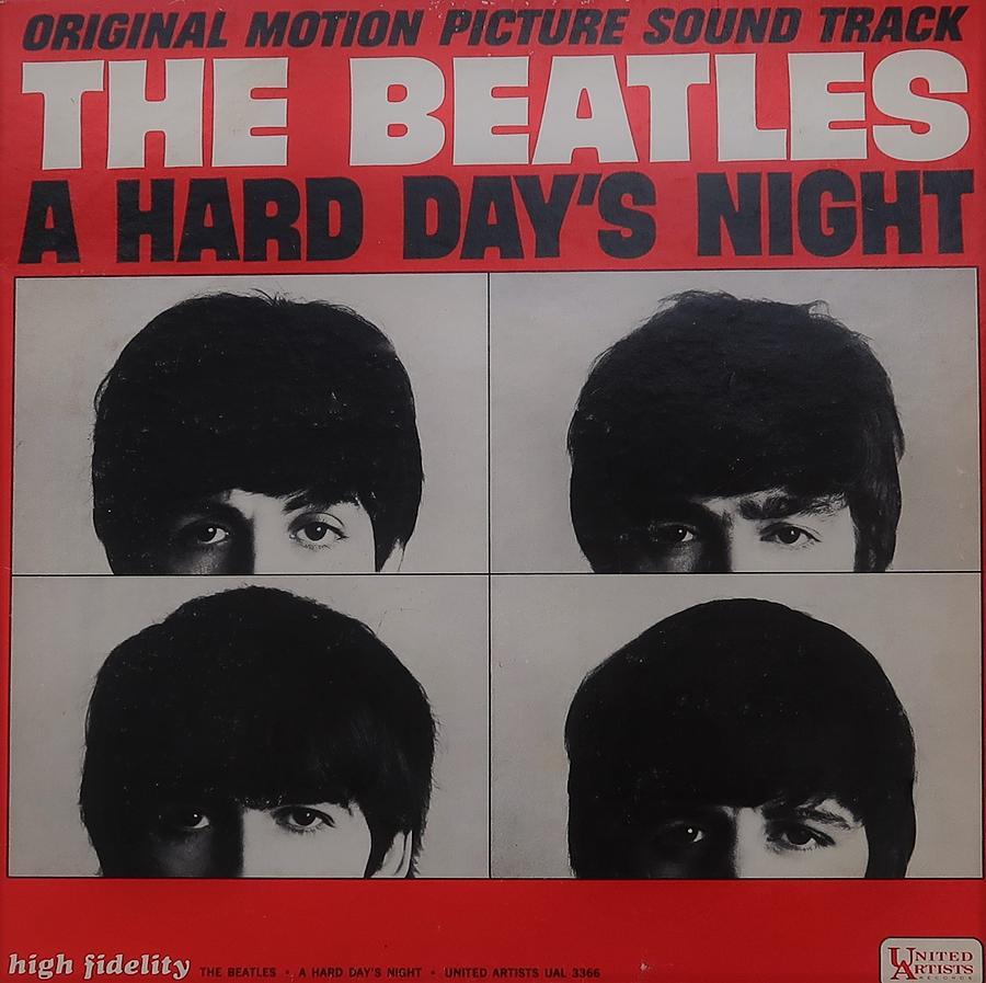 The Beatles A Hard Day's Night Cover Poster Photograph by Matthew Ciminelli