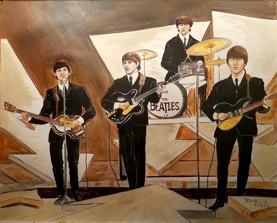 The Beatles. Painting by Douglas Lentz