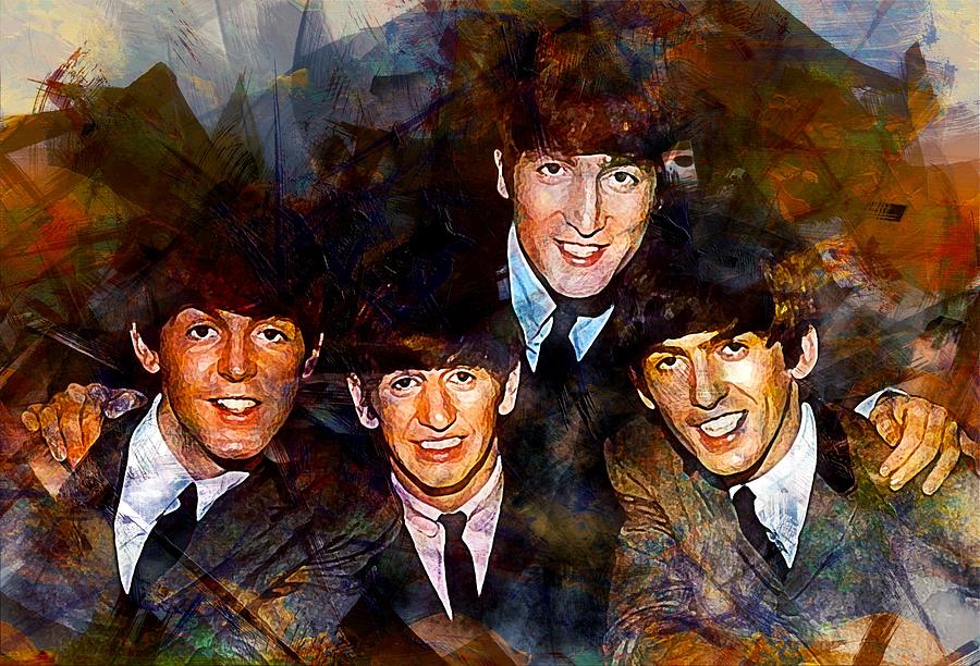 The Beatles. Digital Art by Gregorio Sample