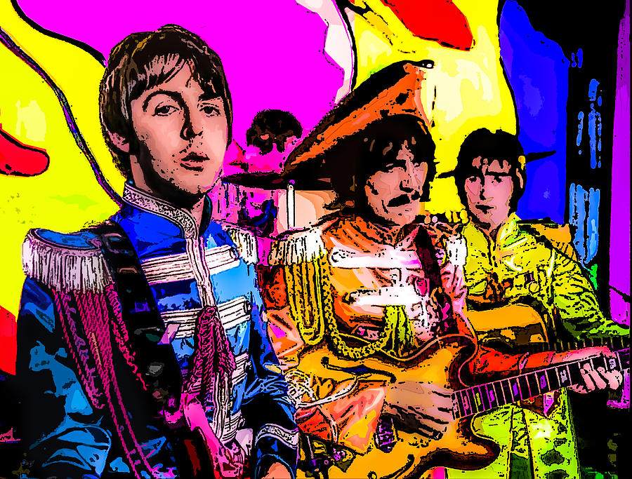 The Beatles Hello Goodbye Print Painting
