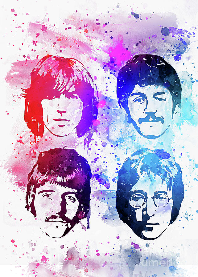 The Beatles Digital Art by Ian Mitchell