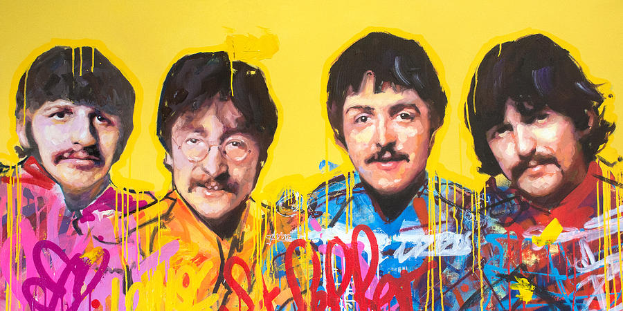 The Beatles II Painting by Richard Day