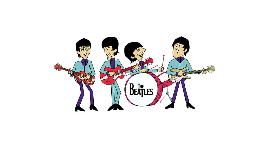 The Beatles Illustration, The Beatles Drive My Car Song ...