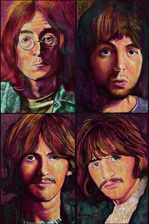 The Beatles Digital Art by Paul Dutka - Fine Art America