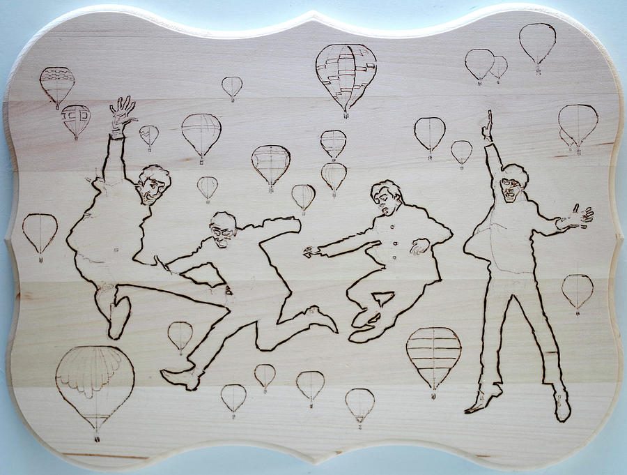 The Beatles - Real Love Pyrography by Sean Connolly