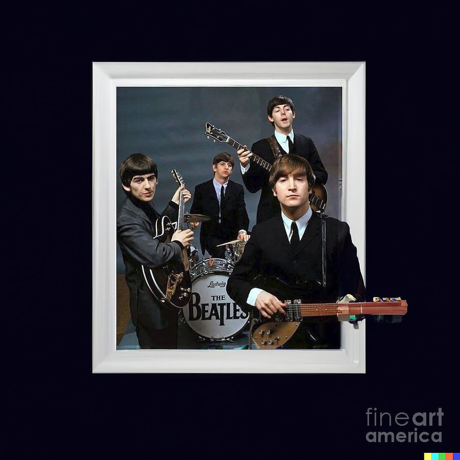 The Beatles Rock Mixed Media by Steve Mitchell