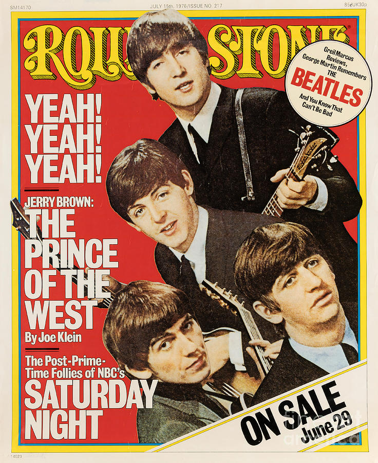 The Beatles Rolling Stone 1976 Magazine Mixed Media by Tokyo Clinder ...