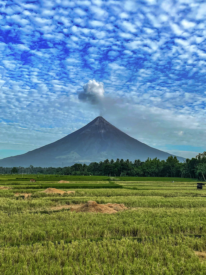 The Beautiful Clouds over the Mayon Volcano Photograph by William E ...