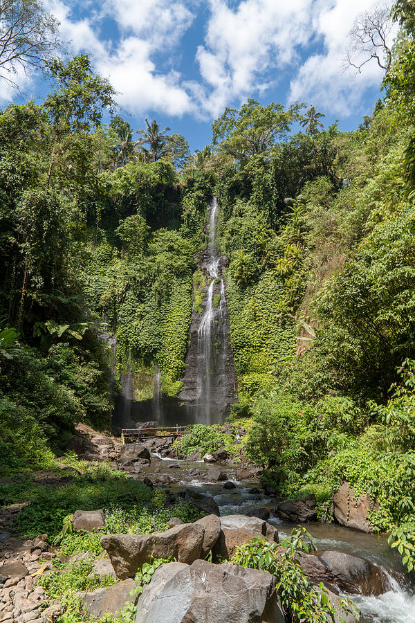 The beautiful Fiji waterfall, Bali Island, Indonesia Photograph by Mauro Tandoi