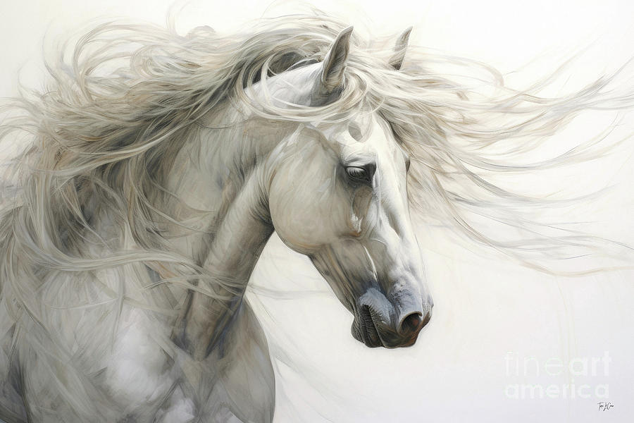 Yellowstone National Park Painting - The Beautiful Mare by Tina LeCour