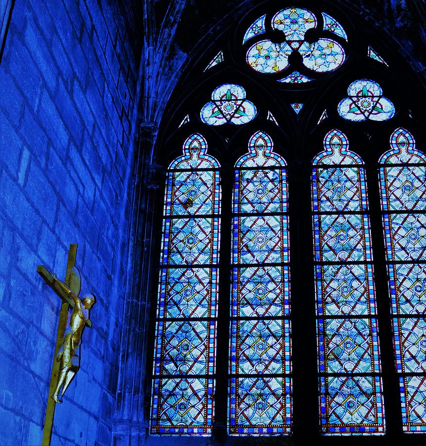 The Beautiful Stained Glass of Notre Dame Photograph by Marla McPherson