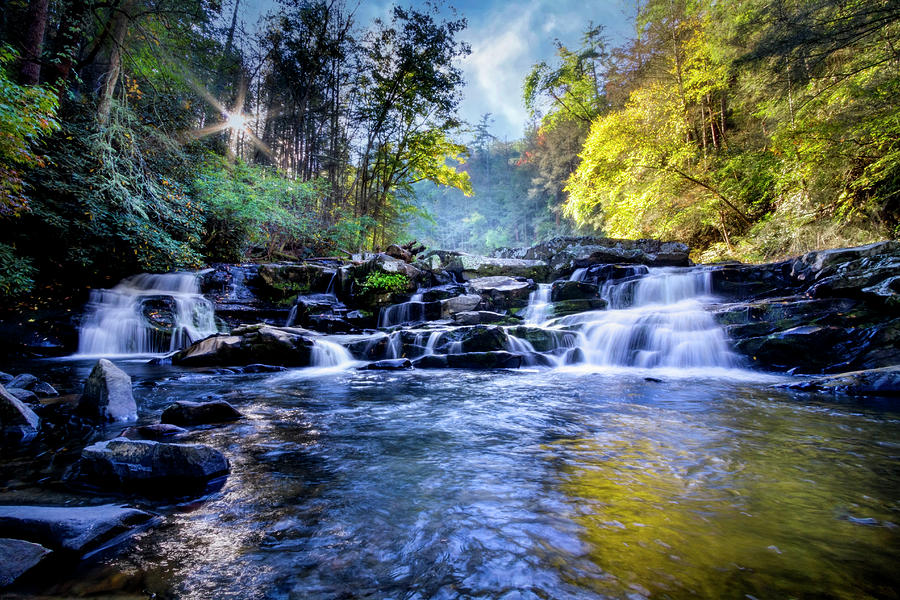 The Beauty of the Smoky Mountain Waterfalls Photograph by Debra and Dave Vanderlaan