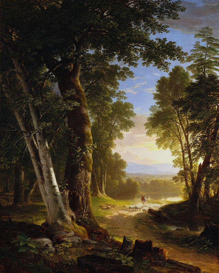 The Beeches - Asher Brown Durand Painting by War Is Hell Store