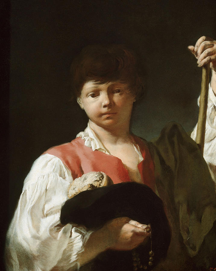The Beggar Boy  Painting by Giovanni Battista Piazzetta