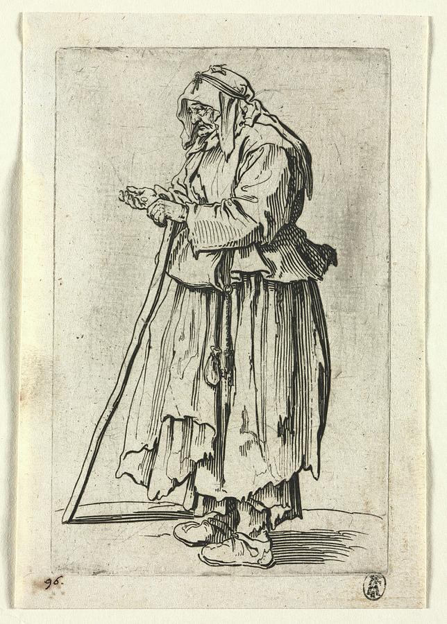 The Beggars Beggar Woman Coming to Receive Alms c. 1623 Jacques Callot ...