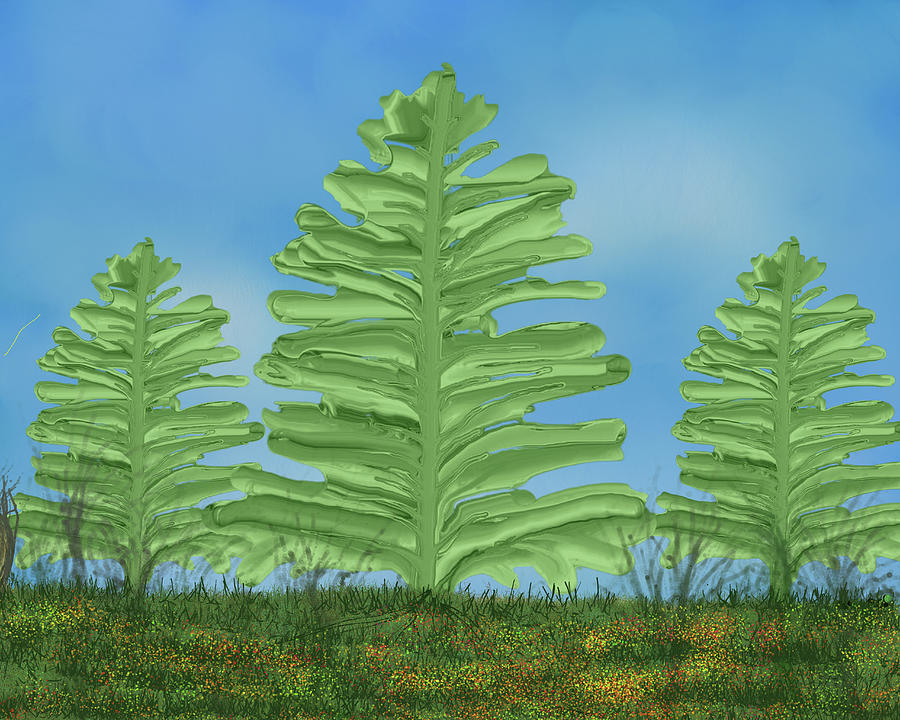 The Beginning of a Forest Digital Art by Cindys Creative Corner The Beginning of a Forest Digital Art by Cindys Creative Corner