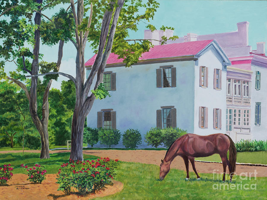 The Belle Meade Mansion Painting by Jeannie Allerton