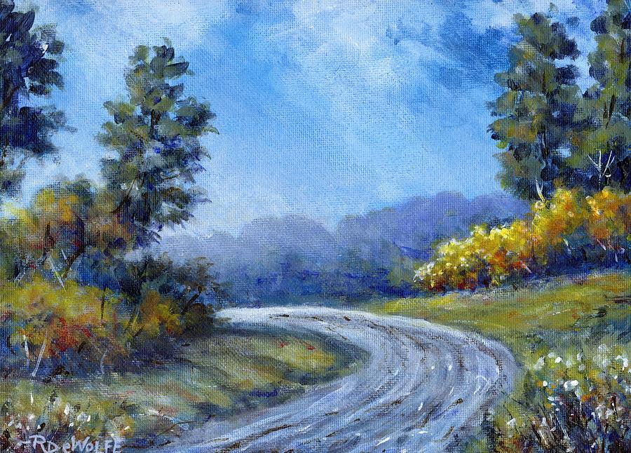 The Bend In The Road Painting by Richard De Wolfe