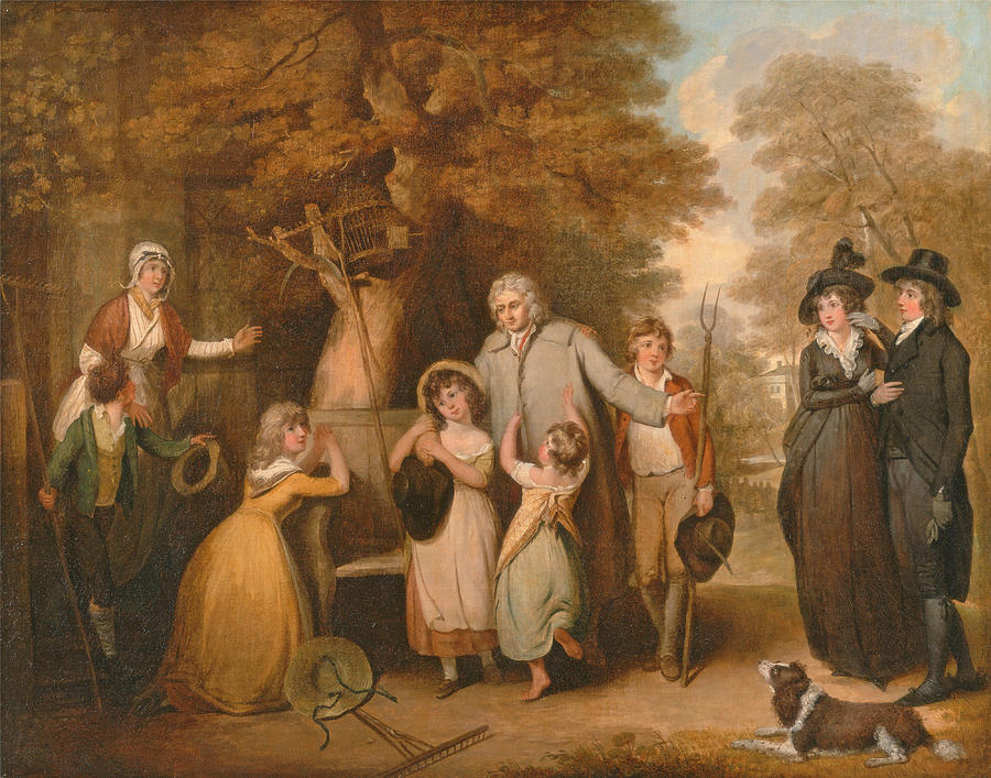 The Benevolent Heir or the Tenant Restored to his Family Painting by ...