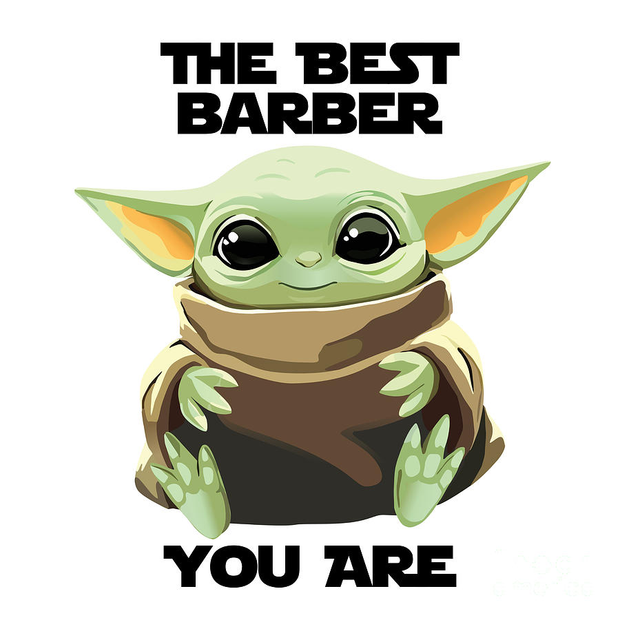 The Best Barber You Are Cute Baby Alien Funny Gift for Coworker Present ...