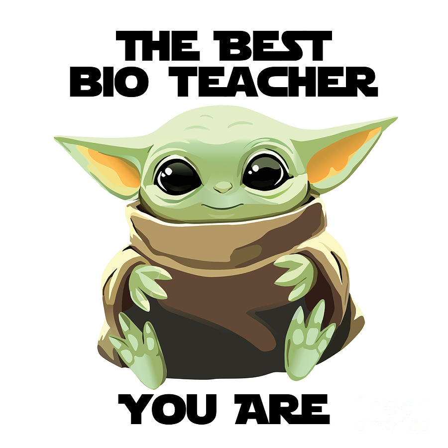 The Best Bio Teacher You Are Cute Baby Alien Funny Gift for Coworker ...