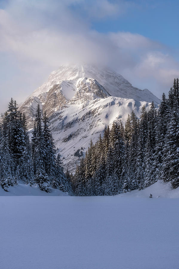 The Best Winter Scene of The Canadian Rockies - Snowshoeing the Rockies Photograph by Yves Gagnon